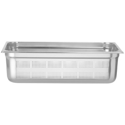 Kontejner GN 1/1 perforovaný, HENDI, Profi Line, GN 1/1, 21L, Světle šedá, (H)150mm