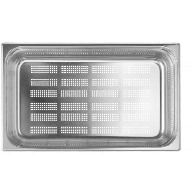Kontejner GN 1/1 perforovaný, HENDI, Profi Line, GN 1/1, 21L, Světle šedá, (H)150mm