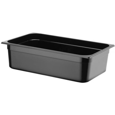 Kontejner GN 1/1 černý polykarbonát, HENDI, Profi Line, GN 1/1, 21L, Černá, 530x325x(H)150mm