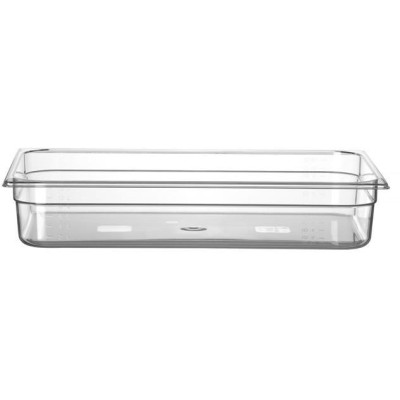 Kontejner GN 1/1 polykarbonát, HENDI, Profi Line, GN 1/1, 14L, Průhledná, 530x325x(H)100mm