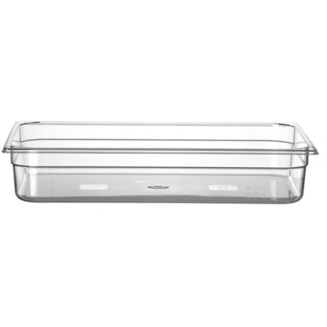Kontejner GN 1/1 polykarbonát, HENDI, Profi Line, GN 1/1, 14L, Průhledná, 530x325x(H)100mm