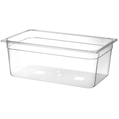 Kontejner GN 1/1 polykarbonát, HENDI, Profi Line, GN 1/1, 24L, Průhledná, 530x325x(H)200mm