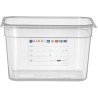 Kontejner GN 1/2 HACCP, HENDI, GN 1/2, 12,5L, Průhledná, 325x265x(H)200mm