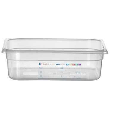 Kontejner GN 1/2 HACCP, HENDI, GN 1/2, 6,5L, Průhledná, 325x265x(H)100mm