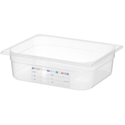 Kontejner GN 1/2 HACCP, HENDI, GN 1/2, 6,5L, Průhledná, 325x265x(H)100mm
