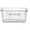Kontejner GN 1/2 HACCP, HENDI, GN 1/2, 9,5L, Průhledná, 325x265x(H)150mm