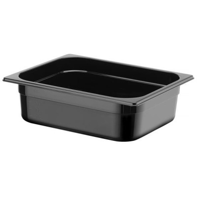 Kontejner GN 1/2 černý polykarbonát, HENDI, Profi Line, GN 1/2, 6,5L, Černá, 325x265x(H)100mm