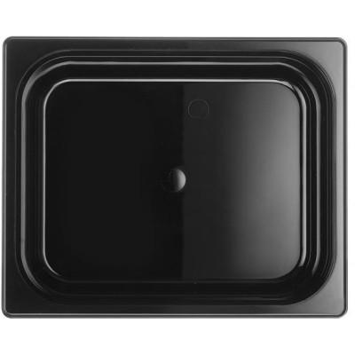 Kontejner GN 1/2 černý polykarbonát, HENDI, Profi Line, GN 1/2, 9,5L, Černá, 325x265x(H)150mm