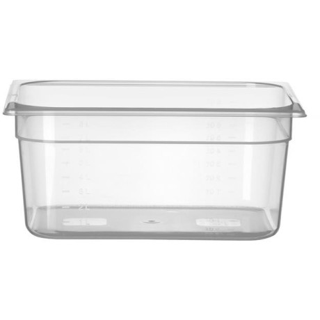 Kontejner GN 1/2 polypropylen, HENDI, Profi Line, GN 1/2, 9,5L, Průhledná, 325x265x(H)150mm