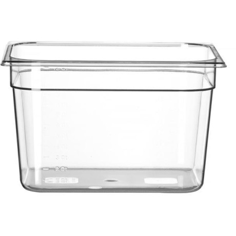 Kontejner GN 1/2 polykarbonát, HENDI, Profi Line, GN 1/2, 12,5L, Průhledná, 325x265x(H)200mm