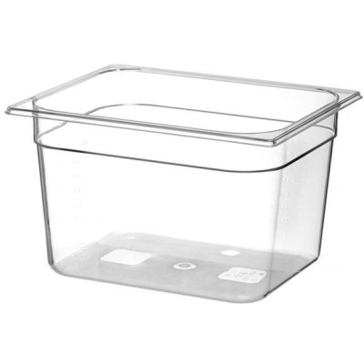Kontejner GN 1/2 polykarbonát, HENDI, Profi Line, GN 1/2, 12,5L, Průhledná, 325x265x(H)200mm