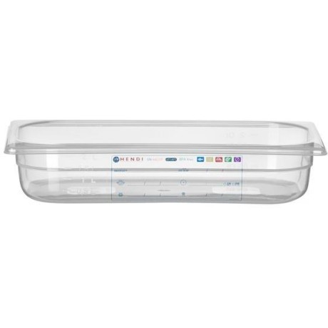 Kontejner GN 1/3 HACCP, HENDI, GN 1/3, 2,5L, Průhledná, 325x176x(H)65mm