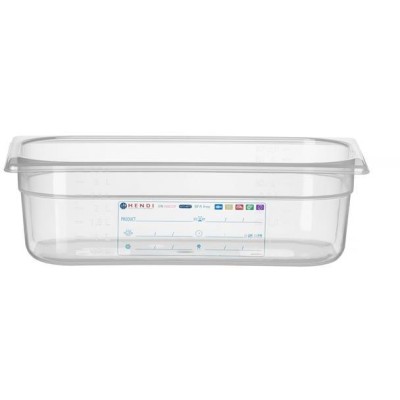 Kontejner GN 1/3 HACCP, HENDI, GN 1/3, 4L, Průhledná, 325x176x(H)100mm
