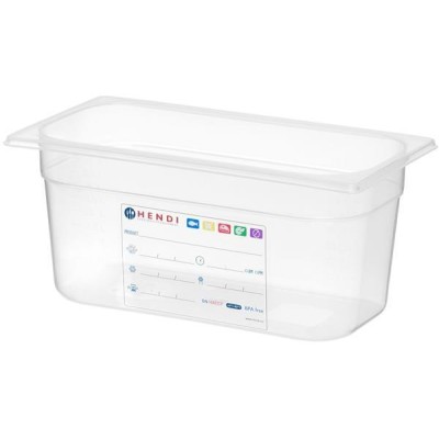 Kontejner GN 1/3 HACCP, HENDI, GN 1/3, 5,7L, Průhledná, 325x176x(H)150mm