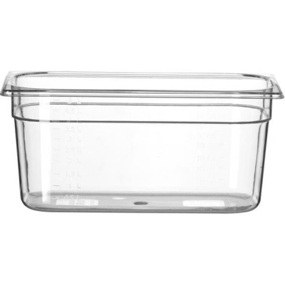 Kontejner GN 1/3 polykarbonát, HENDI, Profi Line, GN 1/3, 5,7L, Průhledná, 325x176x(H)150mm