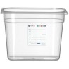 Kontejner GN 1/4 HACCP, HENDI, GN 1/4, 5,5L, Průhledná, 265x162x(H)200mm