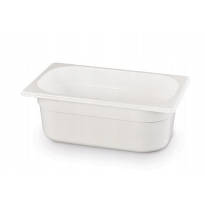 Kontejner GN 1/4 bílý polykarbonát, HENDI, GN 1/4, 1,8L, Bílá, 265x162x(H)65mm