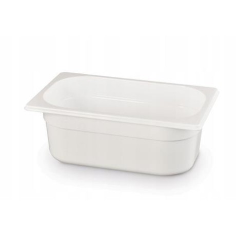 Kontejner GN 1/4 bílý polykarbonát, HENDI, GN 1/4, 1,8L, Bílá, 265x162x(H)65mm