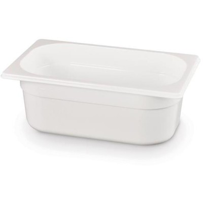 Kontejner GN 1/4 bílý polykarbonát, HENDI, GN 1/4, 2,8L, Bílá, 265x162x(H)100mm