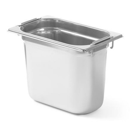 Nádoba 1/4 GN se zasouvacími držadly, HENDI, Profi Line, GN 1/4, 5,5L, (H)200mm
