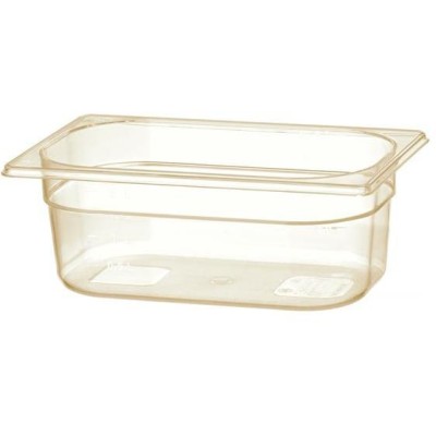 GN 1/4 kontejner, odolný proti vysokým teplotám, HENDI, GN 1/4, 2,6L, Průhledná, 265x162x(H)100mm