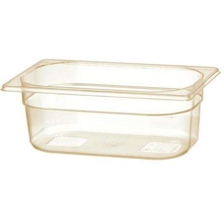 GN 1/4 kontejner, odolný proti vysokým teplotám, HENDI, GN 1/4, 2,6L, Průhledná, 265x162x(H)100mm