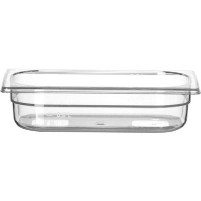 Kontejner GN 1/4 polykarbonát, HENDI, Profi Line, GN 1/4, 1,8L, Průhledná, 265x162x(H)65mm