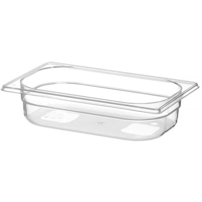 Kontejner GN 1/4 polykarbonát, HENDI, Profi Line, GN 1/4, 1,8L, Průhledná, 265x162x(H)65mm