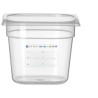 Kontejner GN 1/6 HACCP, HENDI, GN 1/6, 2,4L, Průhledná, 176x162x(H)150mm