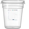 Kontejner GN 1/6 HACCP, HENDI, GN 1/6, 3,4L, Průhledná, 176x162x(H)200mm
