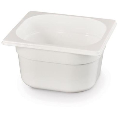 Kontejner GN 1/6 bílý polykarbonát, HENDI, GN 1/6, 1,6L, Bílá, 176x162x(H)100mm