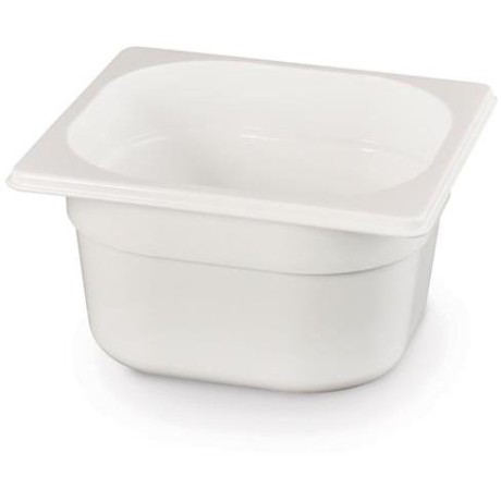Kontejner GN 1/6 bílý polykarbonát, HENDI, GN 1/6, 1,6L, Bílá, 176x162x(H)100mm