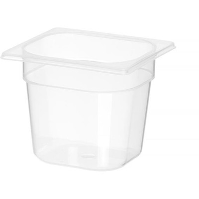Kontejner GN 1/6 polypropylen, HENDI, Profi Line, GN 1/6, 2,4L, Průhledná, 176x162x(H)150mm