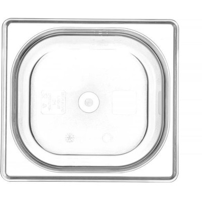 Kontejner GN 1/6 polykarbonát, HENDI, Profi Line, GN 1/6, 2,4L, Průhledná, 176x162x(H)150mm