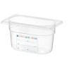 Kontejner GN 1/9 HACCP, HENDI, GN 1/9, 0,9L, Průhledná, 176x108x(H)100mm