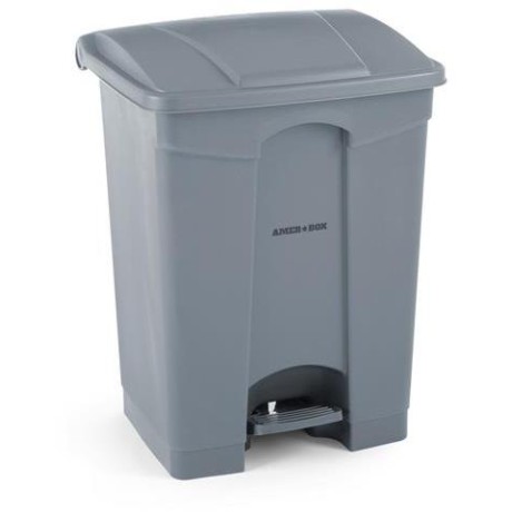 Nádoba na odpadky s pedálem, AmerBox, 68L, Světle šedá, 490x410x(H)660mm