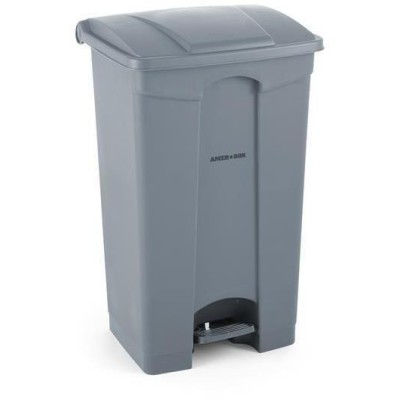 Nádoba na odpadky s pedálem, AmerBox, 68L, Světle šedá, 490x410x(H)660mm