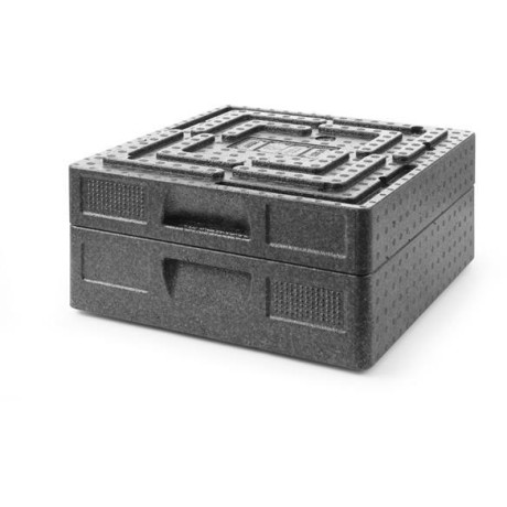 Termoizolační kontejner cateringový Salto, HENDI, Profi Line, 9,8L, 410x410x(H)135mm