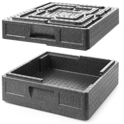 Termoizolační kontejner cateringový Salto, HENDI, Profi Line, 9,8L, 410x410x(H)135mm