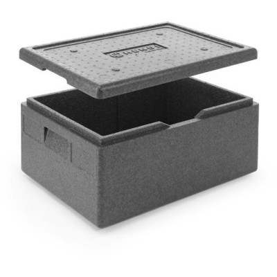 Tepelně izolační nádoba Pyocellan, HENDI, Kitchen Line, GN 1/1, 40L, Černá, 600x400x(H)283mm