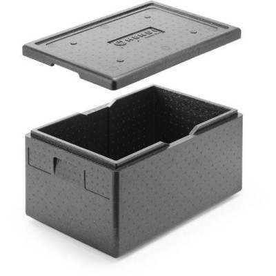 Tepelně izolační nádoba Pyocellan, HENDI, Kitchen Line, GN 1/1, 46L, Černá, 600x400x(H)320mm