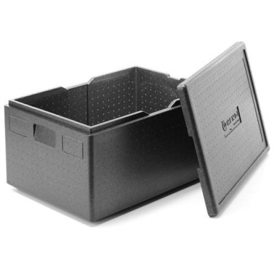 Tepelně izolační nádoba Pyocellan, HENDI, Kitchen Line, GN 1/1, 80L, Černá, 685x485x(H)360mm