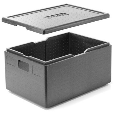 Tepelně izolační nádoba Pyocellan, HENDI, Kitchen Line, GN 1/1, 80L, Černá, 685x485x(H)360mm