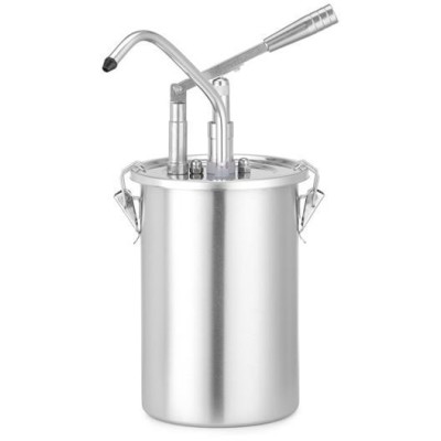 Nerezová nádoba na omáčku s dávkovačem, HENDI, 4,5L, ⌀180x(H)420mm