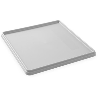 Poklice na koše 500×500 mm, AmerBox, šedý, Světle šedá, 500x500x(H)35mm