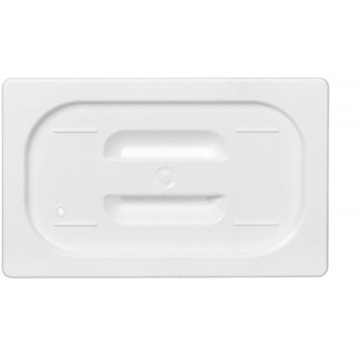 Víko pro nádoby GN z bílého polykarbonátu, HENDI, GN 1/4, Bílá, 265x162mm