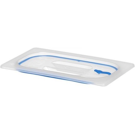 Víko pro nádoby GN z polypropylenu s těsněním, HENDI, GN 1/4, Průhledná, 265x162mm