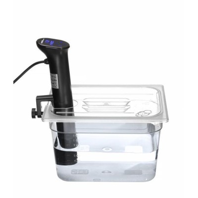 Víko pro polykarbonátové GN nádoby s výřezem pro sous-vide cirkulátor, HENDI, GN 1/2, Průhledná, 265x325mm