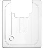 Víko pro polykarbonátové nádoby GN s výřezem pro cirkulační čerpadlo sous vide, HENDI, GN 1/2, Průhledná, 265x325mm