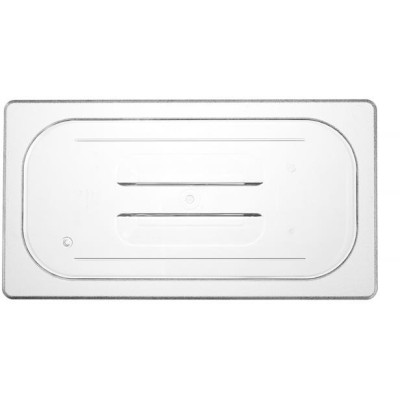 Víko pro polykarbonátové nádoby GN, HENDI, GN 1/3, Průhledná, 325x176mm